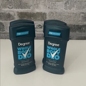 Degree Whole Body Deodorant Ocean Rush 3 oz, 72H Aluminum Free Lot of 4
